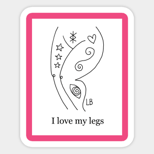 I love my Legs Sticker